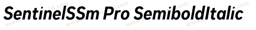 SentinelSSm Pro SemiboldItalic字体转换